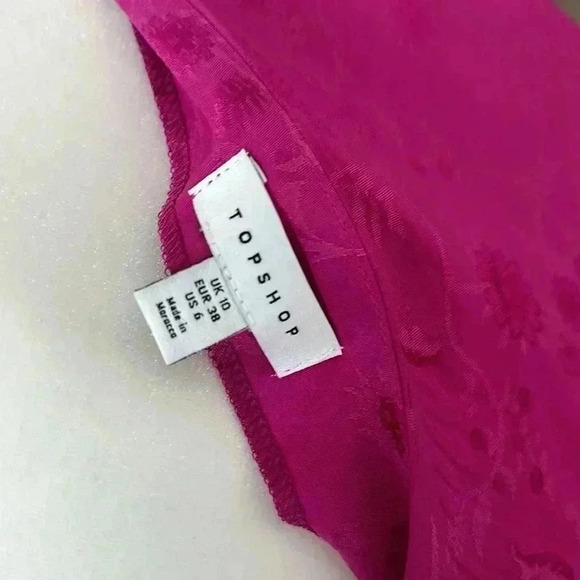 Topshop one shoulder volume sleeve top size us 6 - Picture 7 of 8